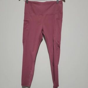 Active Life rose mesh Back Detail. High-Waisted Leggings Sz sm